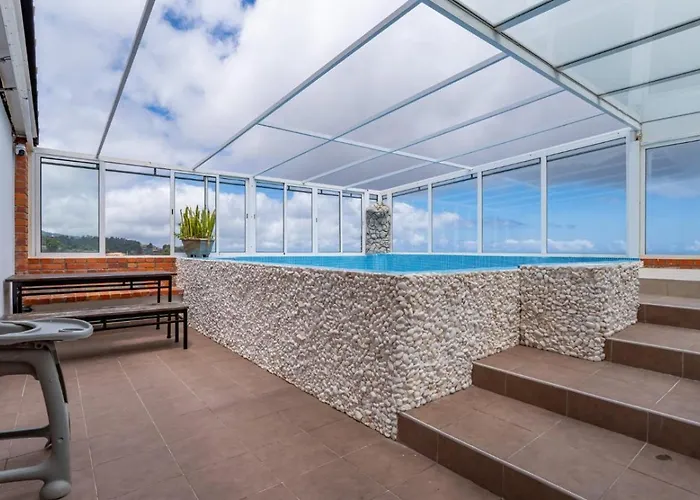 Ocean Heated Pool&jacuzzi View 2 Terraces Flat102 Santa Cruz (Madeira)